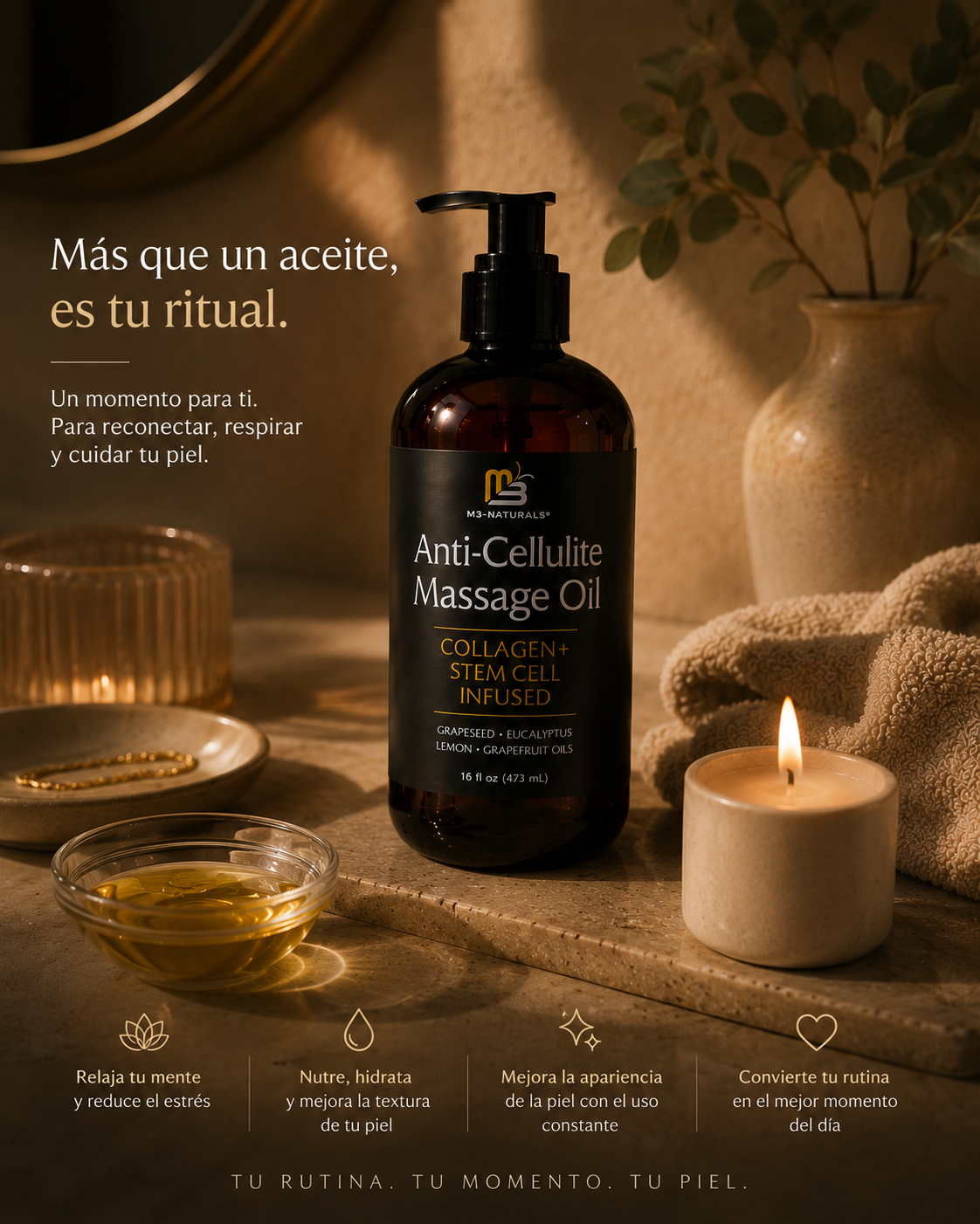 Aceite Anti-Estrías Premium 16 oz